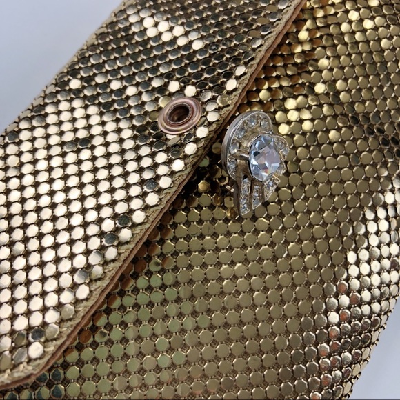Whiting & Davis gold mesh vintage purse - Picture 3 of 9